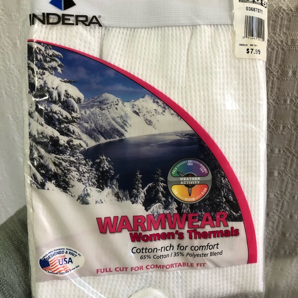 NEW Indera Warmwear Womens Thermals Small